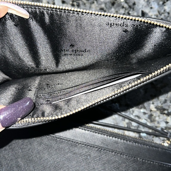 Kate Spade Black Wristlet Wallet - Choose 1 - Pebbled OR Saffiano Leather 🌹🌹 - Picture 9 of 10
